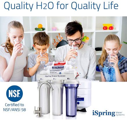 亚马逊海外购：iSpring 爱诗普霖 RCC7-AK RO膜反渗透6级直饮净水器  免费直邮含税到手新低 ￥1415.08