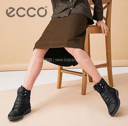 亚马逊海外购：ECCO 爱步 babett 芭贝特 女士GTX防水保暖中筒靴 37码，免费直邮含税到手￥600.56