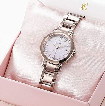 亚马逊海外购：限量款，Citizen 西铁城 xC系列 ES9446-54X 光动能五局电波时尚镶钻女表，直邮含税到手￥3871.93