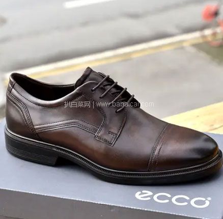 亚马逊海外购：ECCO 爱步 Lisbon里斯 男士牛皮系带牛津鞋，免费直邮含税到手￥489.47