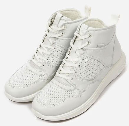 亚马逊海外购:ECCO 爱步 柔酷7号 女士真皮高帮板鞋运动短靴 ,免费直邮含税到手¥517.16