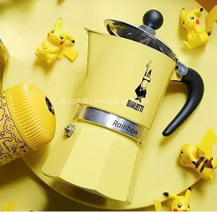 亚马逊海外购：Bialetti 比乐蒂 Rainbow系列 4982 七色彩虹摩卡壶 3杯量 凑单到手约￥150.64