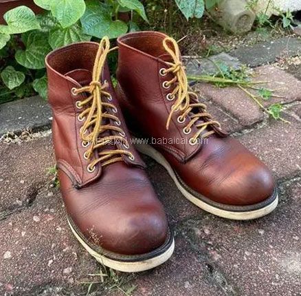 亚马逊海外购:限尺码,red wing 美产红翼 8166 男士经典6寸系带短靴