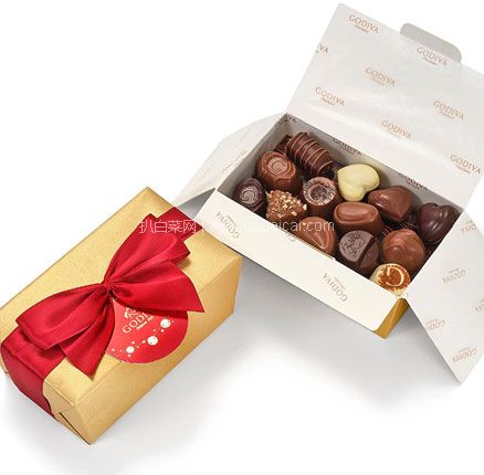 亚马逊海外购：Godiva 歌帝梵 金色圣诞巧克力礼盒 500g  到手新低￥315.06包税包邮
