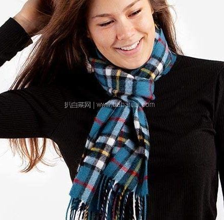 亚马逊海外购：苏格兰本土的品牌 Lochcarron 100%纯羔羊毛 围巾，直邮含税到手史低￥313.16