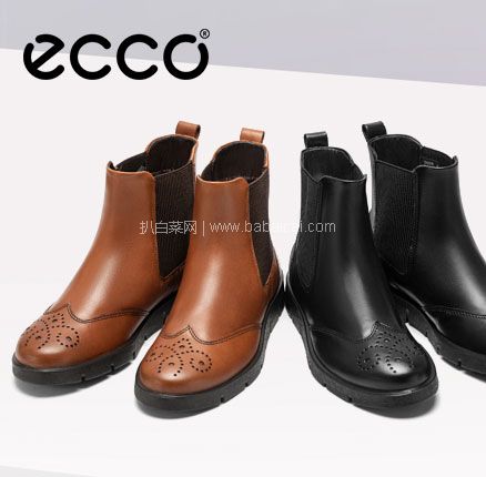亚马逊海外购:ECCO 爱步 Bella贝拉 布洛克雕花真皮短靴 UK3.5-7.5码,直邮含税到手¥637.53