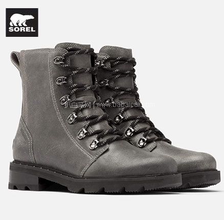 亚马逊海外购：加拿大 Sorel 北极熊  Lennox Lace 女士 真皮防水防滑短靴，直邮含税到手￥482.67