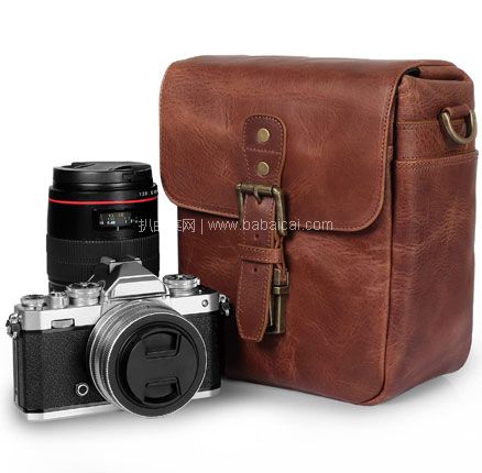 亚马逊海外购：MegaGear 真皮相机包\意大利真皮邮差包 MG1329，直邮含税到手￥513.8