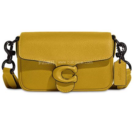 Macy's梅西百货:Coach 蔻驰 Soft Tabby 18 亚麻黄斜挎包 折后价7
