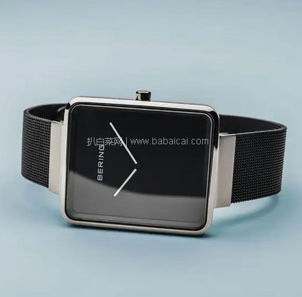 亚马逊海外购：丹麦时尚腕表！Bering 白令 14533-102 中性时尚石英小方表，直邮含税到手新低￥509.77