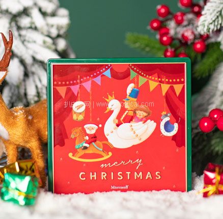 天猫商城:降¥20元新低价,日本进口顶级伴手礼 Morozoff 圣诞限量款巧克力 礼袋装11颗 新低¥39.9元包邮