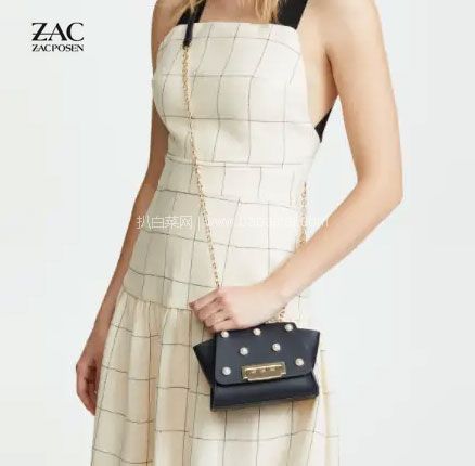 ZAC Zac Posen 女士Eartha 复古精美珍珠单肩包,免费直邮到手¥752.46