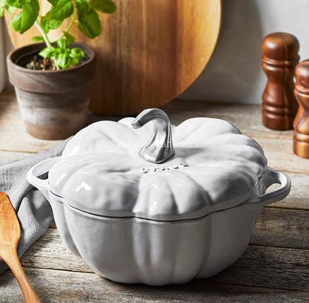 高颜值厨具!Staub 珐宝 珐琅铸铁锅 南瓜炖锅3.31L(3.5夸脱),免费直邮含税到手¥1462