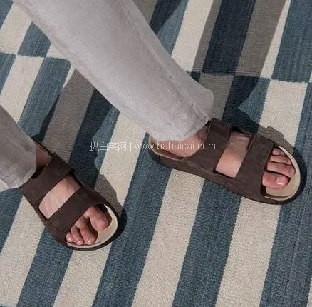 ECCO 爱步  Cozmo科摩 男士真皮魔术贴沙滩凉拖鞋，直邮含税到手新低￥413.27