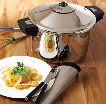 瑞士原产 Kuhn Rikon 瑞士力康 Duromatic Inox系列 6L白金压力快锅短柄 24cm,免费直邮含税到手¥1240