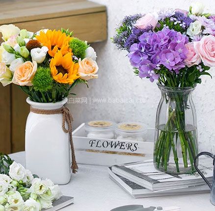 一周一发，花点时间 自然混合系列花束 包月鲜花 多款 券后￥109元包邮