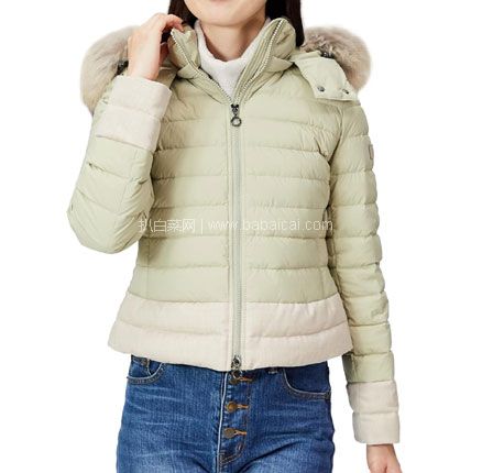 日本时尚品牌 Tatras 塔特拉斯 Varena 女士带毛领连帽羽绒服,貂子毛领/波兰90%白鹅绒填充 直邮含税到手¥2691.54