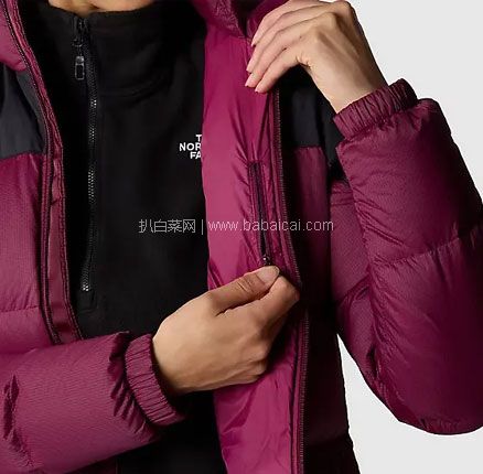 The North Face 北面 Diablo 女士700蓬鹅绒撞色连帽羽绒服 ，直邮含税到手￥1119.65