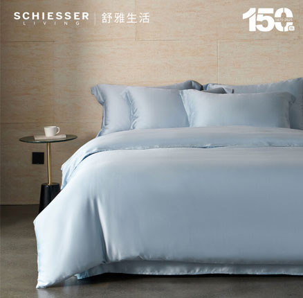 SCHIESSER LIVING 舒雅生活 丝享系列60支兰精天丝纯色床品四件套 1.5~2米 多色新低198元起包邮