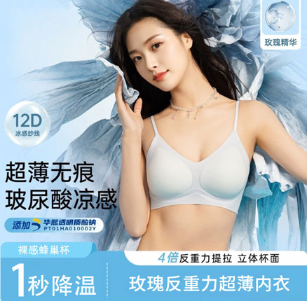 白菜低价！芬腾 玫瑰反重力提拉无钢圈提拉文胸 2件装 券后新低￥31.92元包邮（折合￥15.3元/件）
