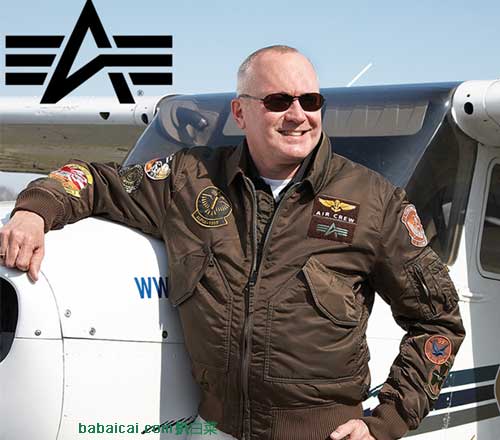 Alpha Industries 阿尔法 防水保暖飞行员夹克，公码7折后实付$92.39