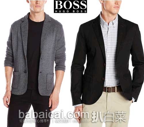 HUGO BOSS 雨果博斯 多款男士外套、长T、衬衫、毛衣降至5-6折