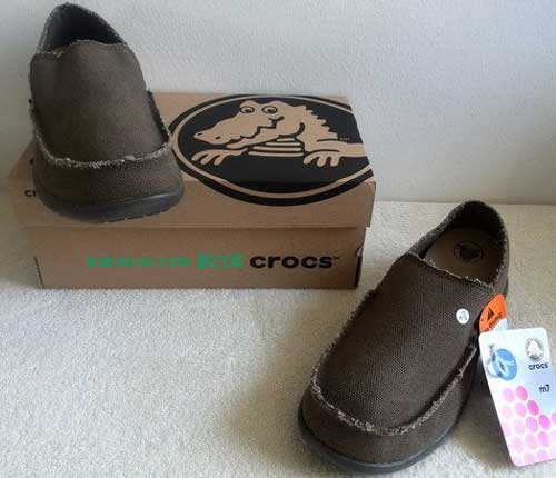 Ebay:Crocs 卡洛驰 Kaleb男款帆布一脚蹬 特价低至$27.49,多买还可叠加优惠码