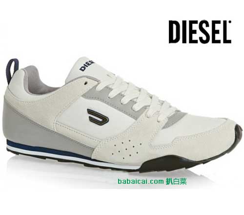 Diesel 迪赛 男士运动休闲鞋（原价$100，现5.4折$54.5）满百凑单7折后 $38.15