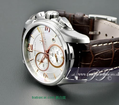 Hamilton 汉密尔顿 爵士系列 3眼计时 石英男表 原价$745，现7.3折降至$545.65