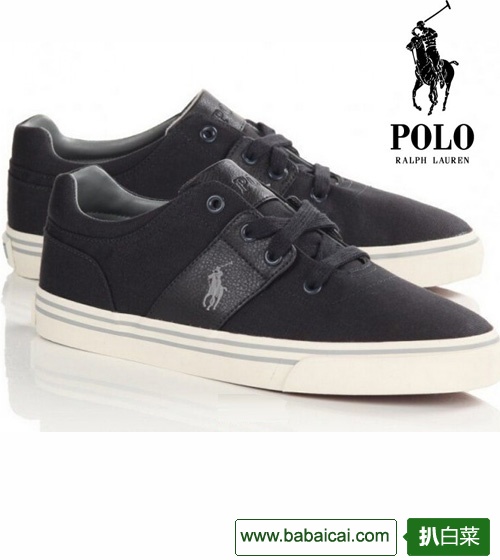 Polo Ralph Lauren 拉夫劳伦 小马标男士帆布板鞋 $27.2（$34 凑单8折）