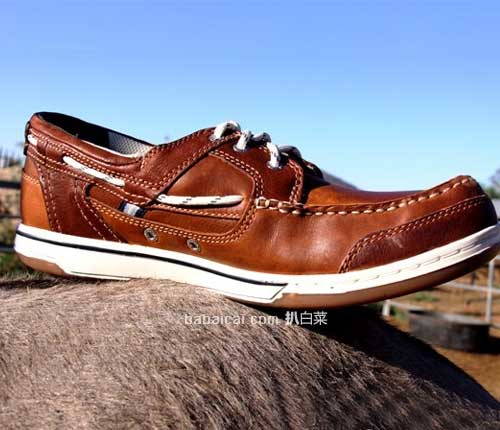 SEBAGO 男士三眼船鞋(原价$105，现6.3折降至$65.8 ） 公码7折后实付$46.06
