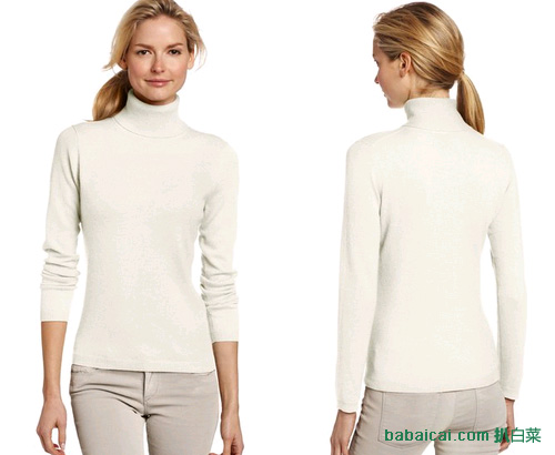 Sofie 100%纯 山羊绒 女士高领羊绒衫(原价$150，现11色可选，均3.3折)，7.5折后实付$37.49
