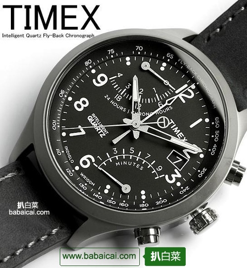 TIMEX 多功能计时男表(飞返+逆跳)， 新低$63.99（$79.99 公码8折）