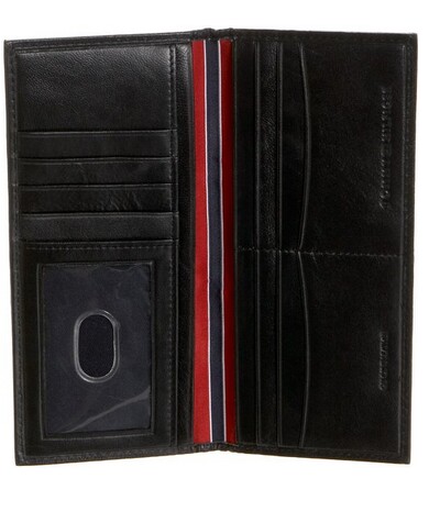 TOMMY HILFIGER 汤米希尔费格 小羊皮竖版两折钱包历史低价$26.99 到手¥185