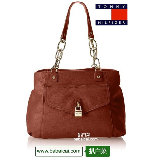 TOMMY HILFIGER 女士真皮单肩包 3.3折 $65.9