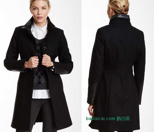 Via Spiga 羊毛呢 女士长款大衣(原价$300，现3.1折$116)，公码7折后实付$81.27