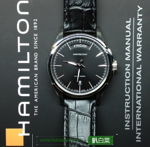 Hamilton汉密尔顿 爵士系列 自动机械男表（原价$795，现6.5折）$514.83